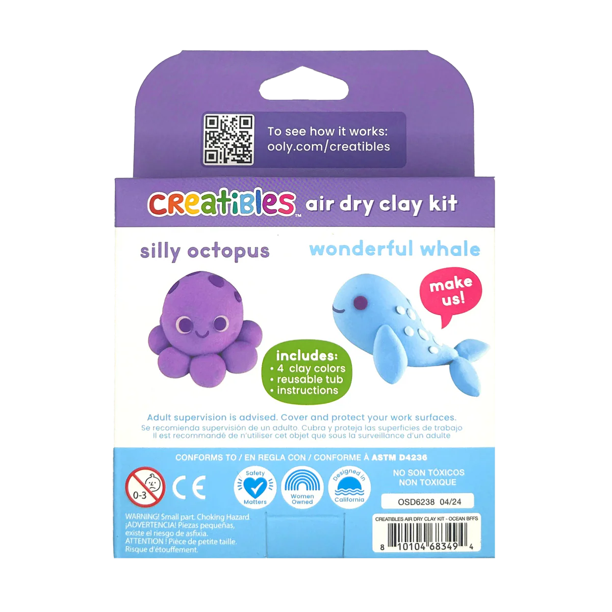 Creatibles Mini Air Dry Clay Kit - Ocean BFFs