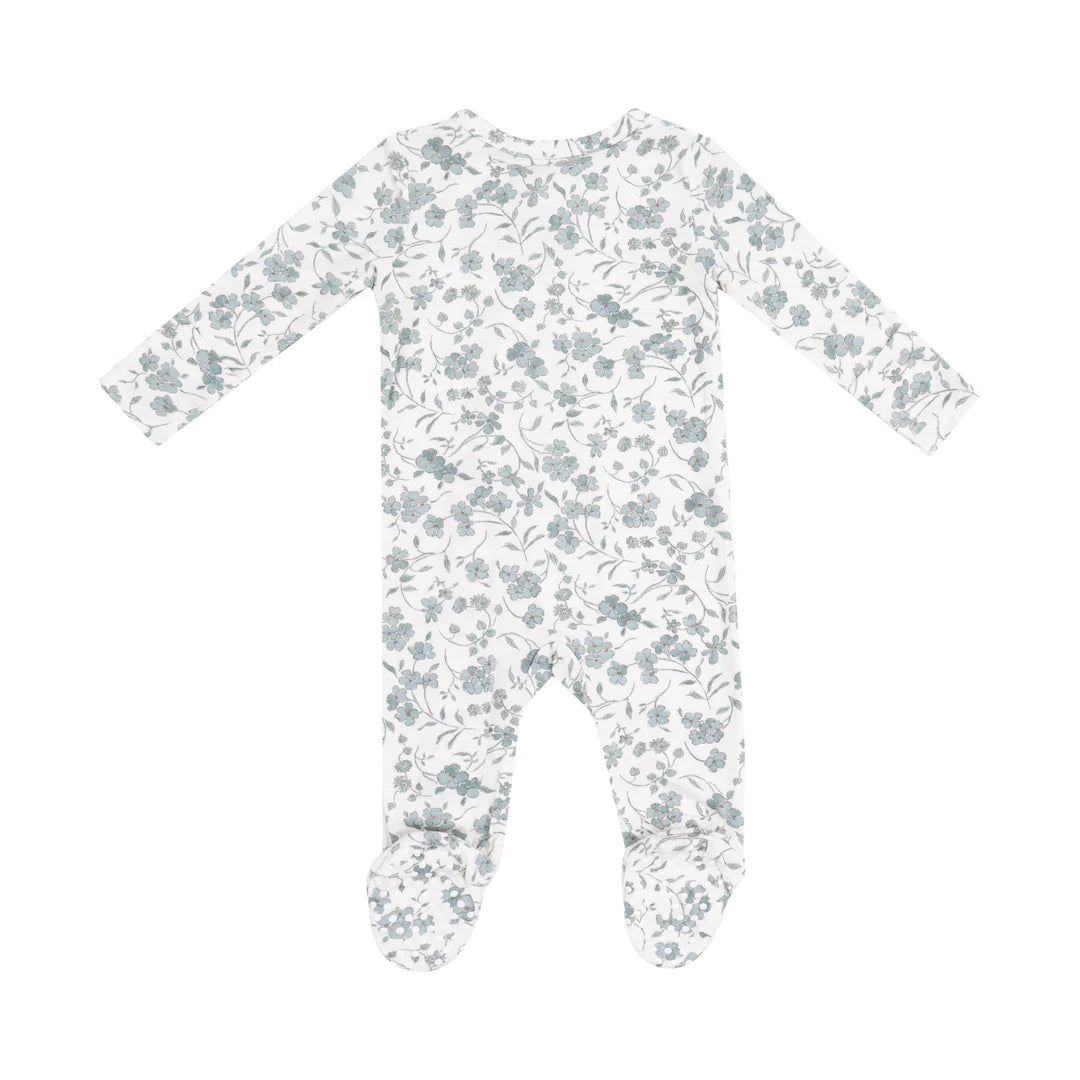 Baby’s Breath Floral 2 Way Zipper Footie