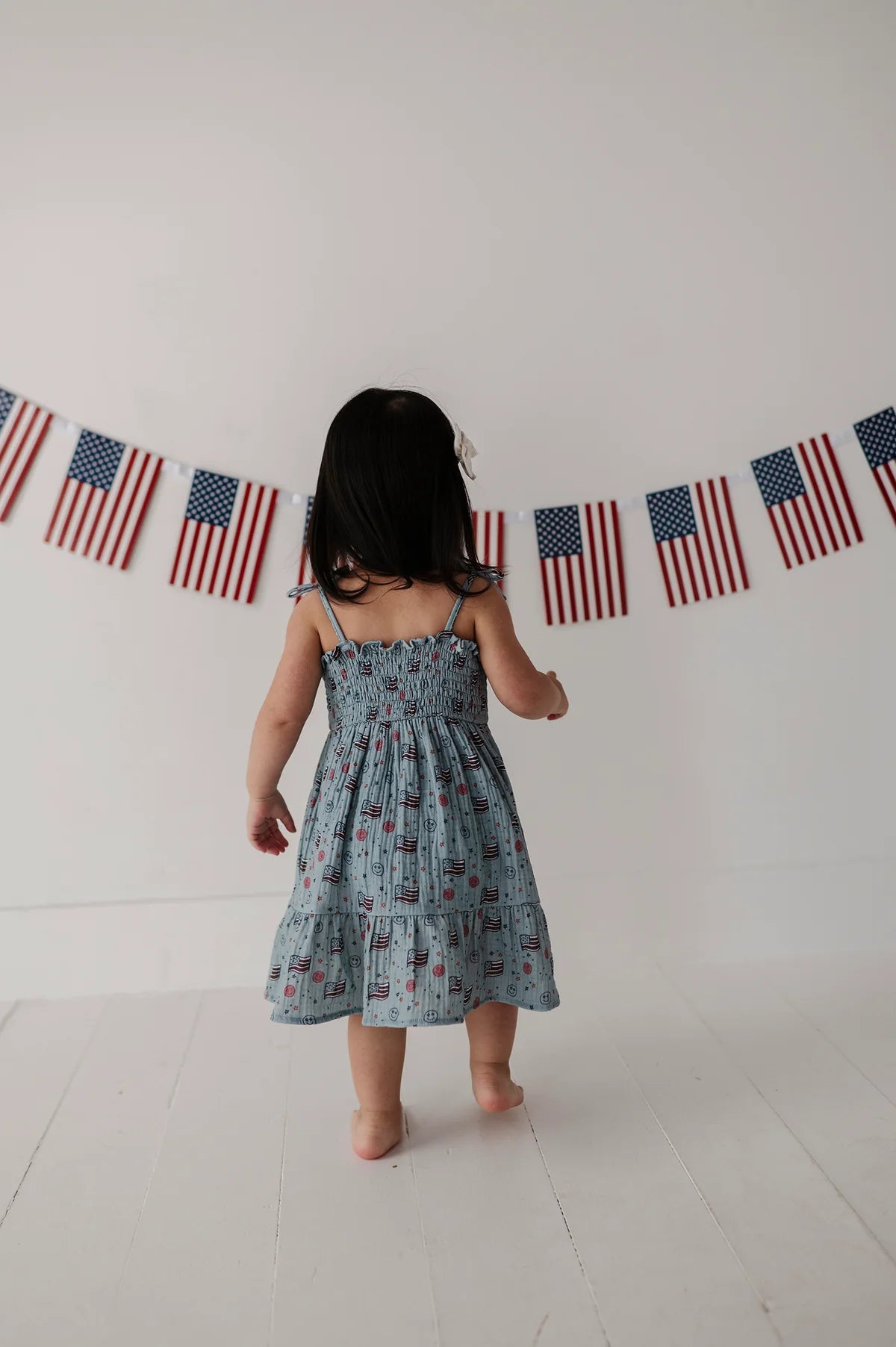 Retro America Tiered Mini Dress