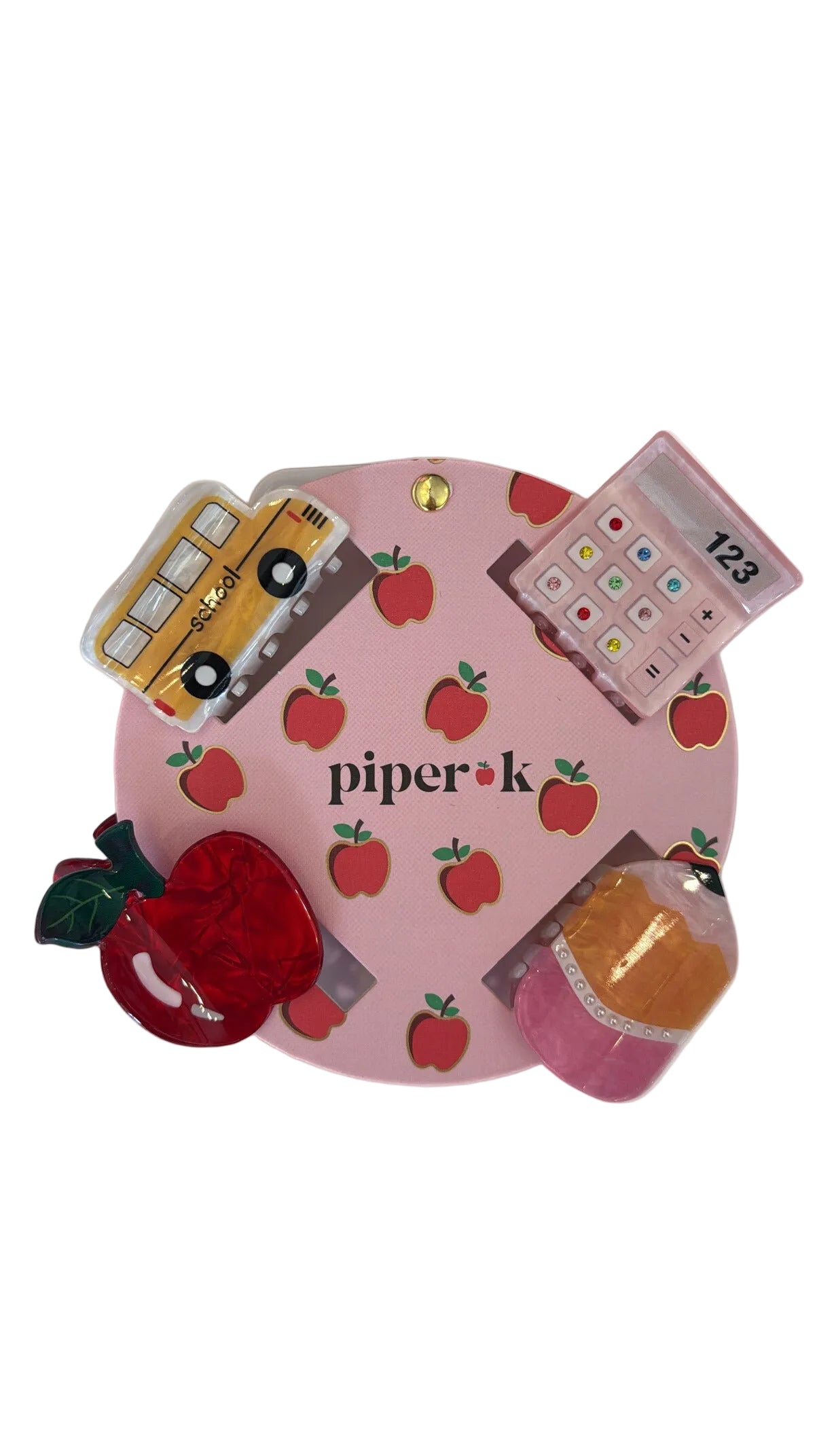Back to School Hair Claw Clips Set