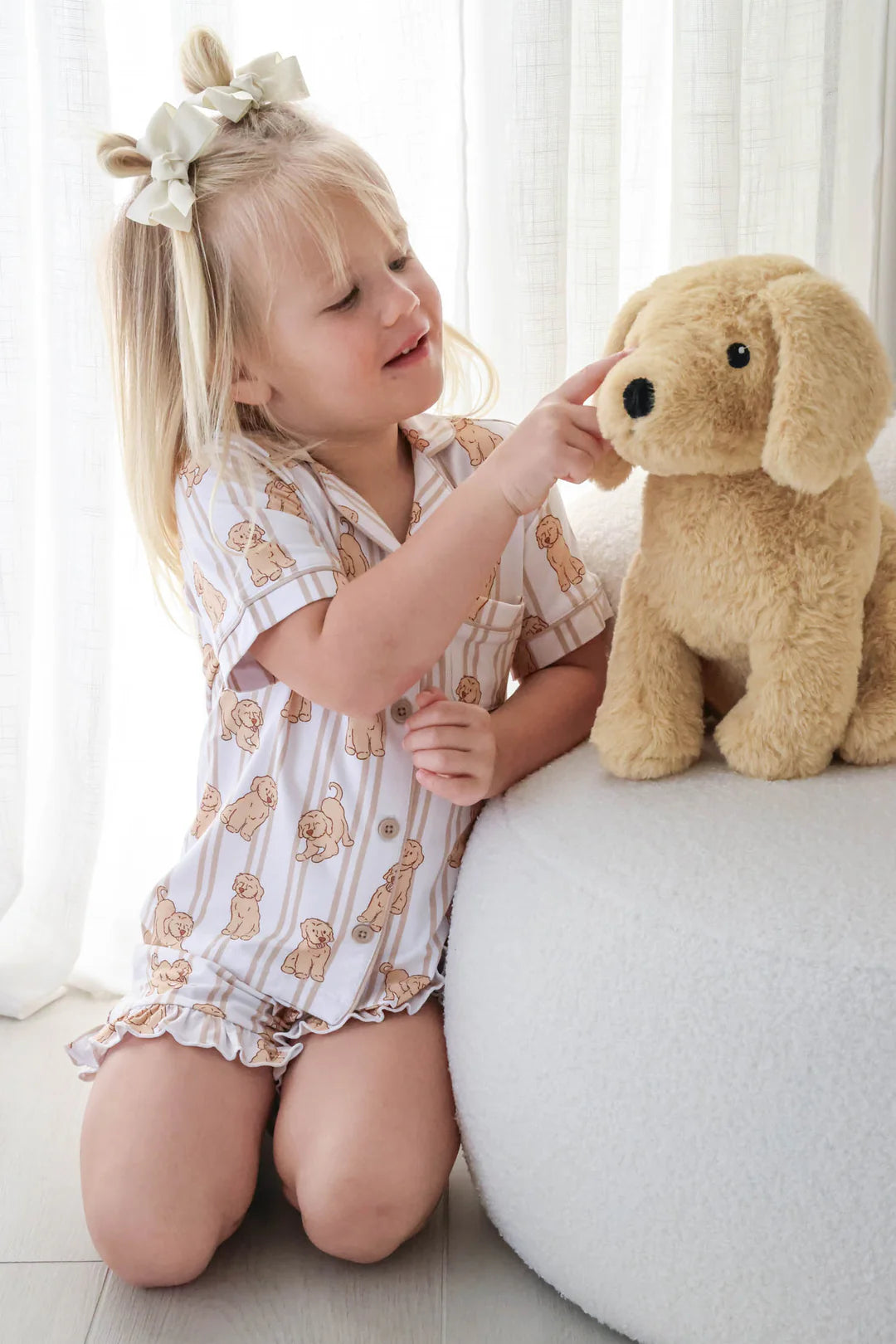 Girl’s Two Piece Short Lounge Set | Ruff Life