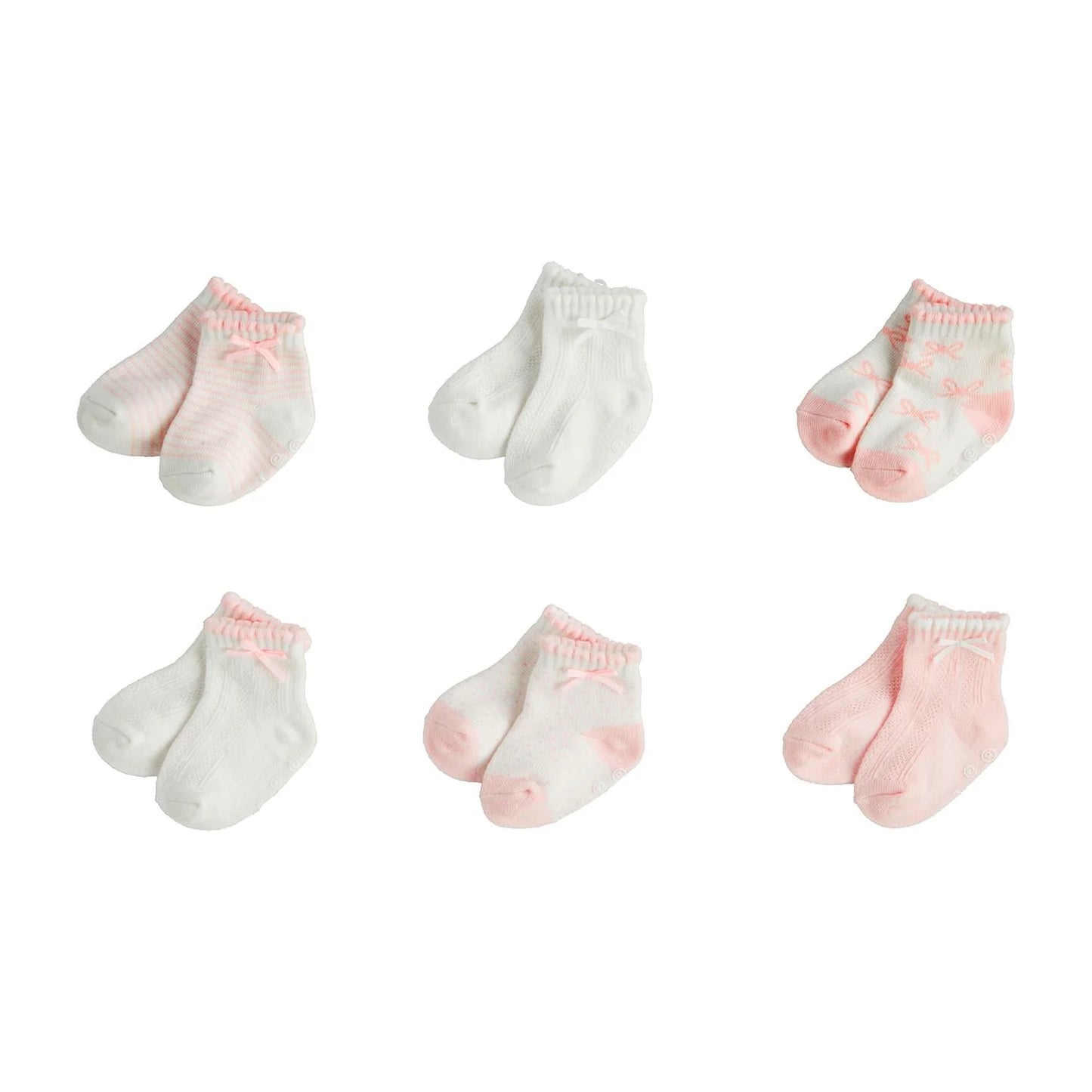 Assorted Pink Baby Socks