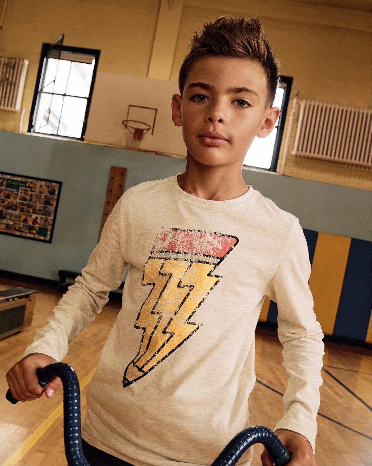 Creative Spark Graphic Long Sleeve Tee