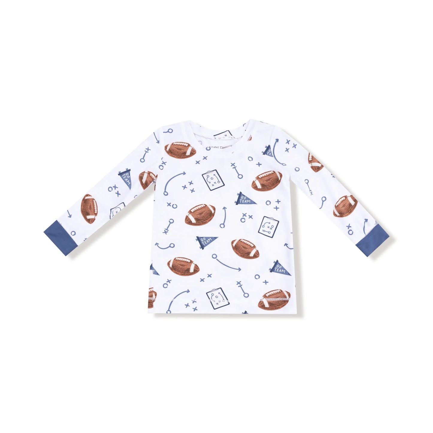 Navy Touchdown Time Long Sleeve Loungewear Set