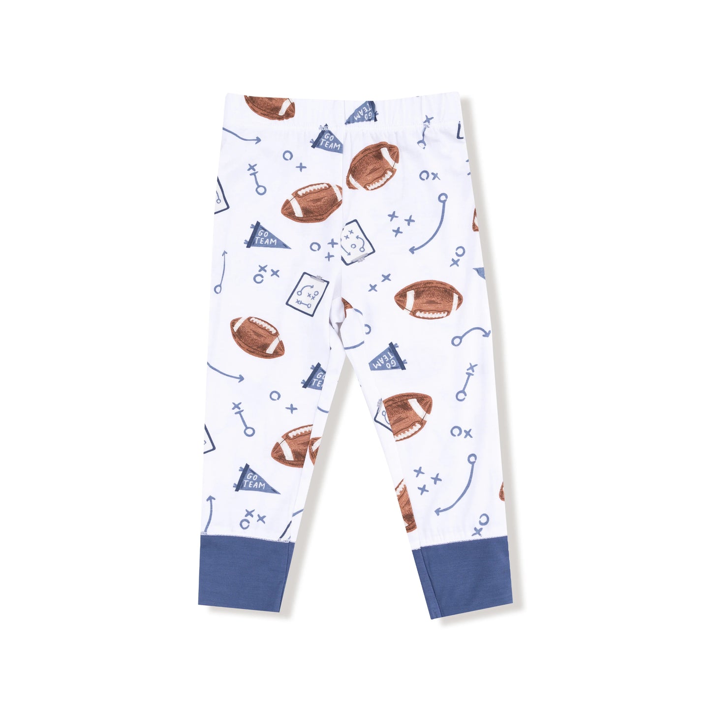 Navy Touchdown Time Long Sleeve Loungewear Set
