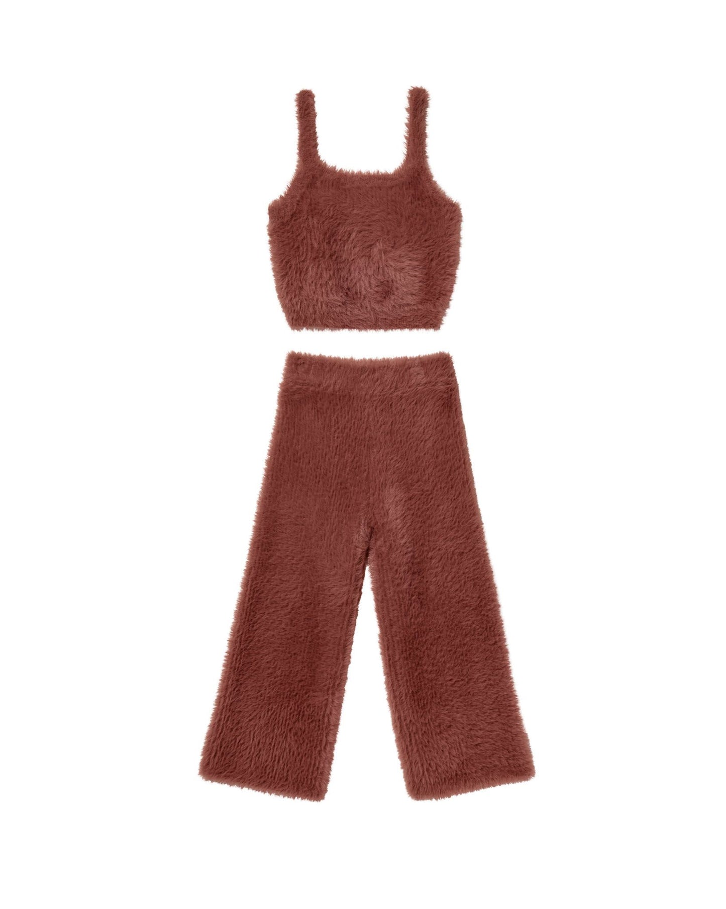 Fuzzy Knit Lounge Set