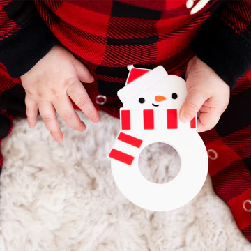 Snowman Silicone Teether