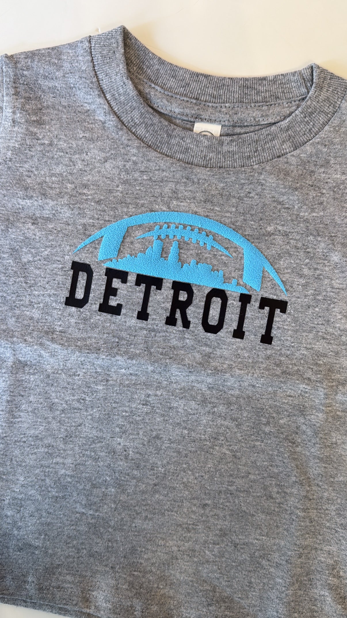 Detroit Skyline Football Tee