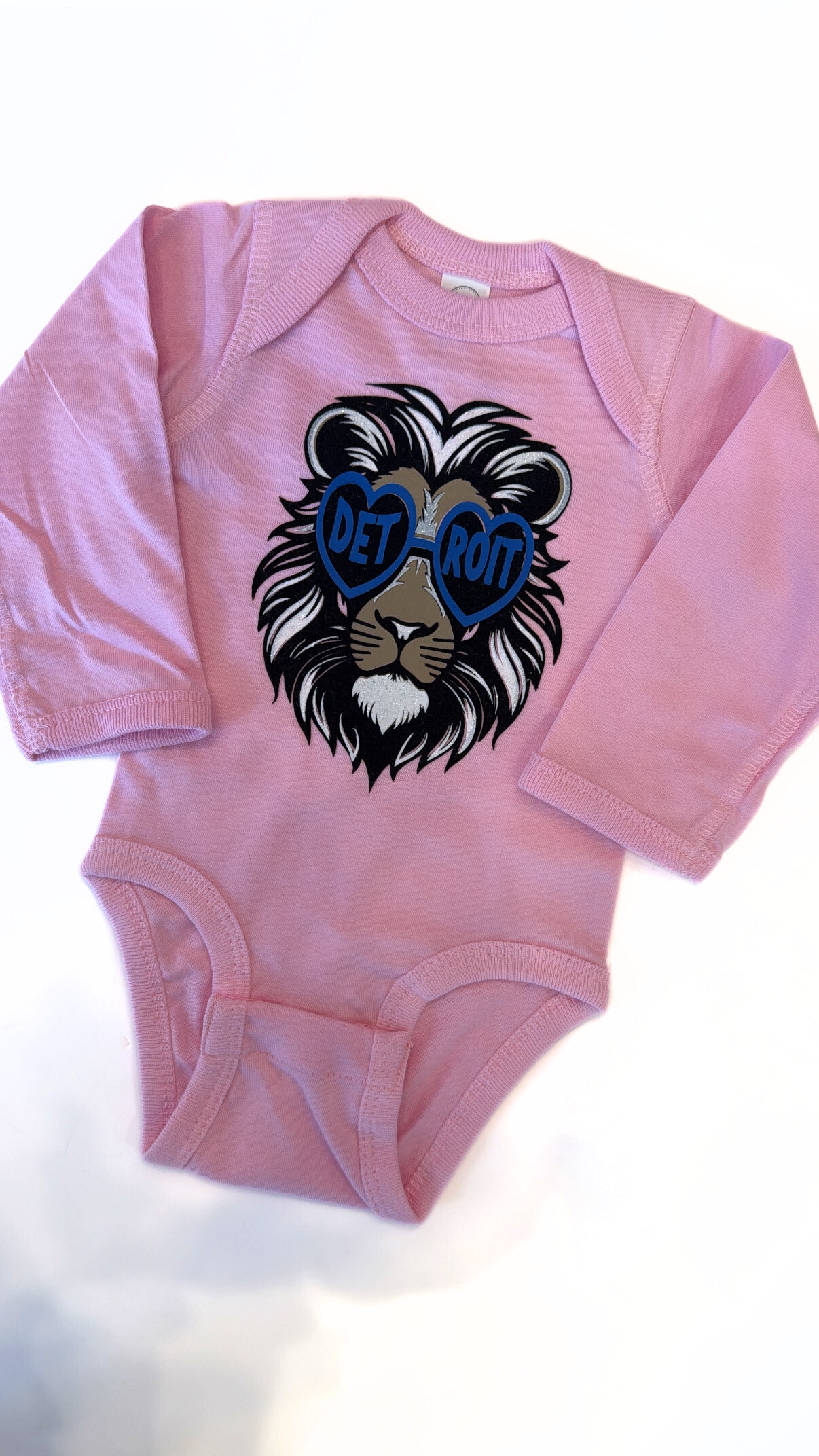 Detroit Lion Onesie Pink
