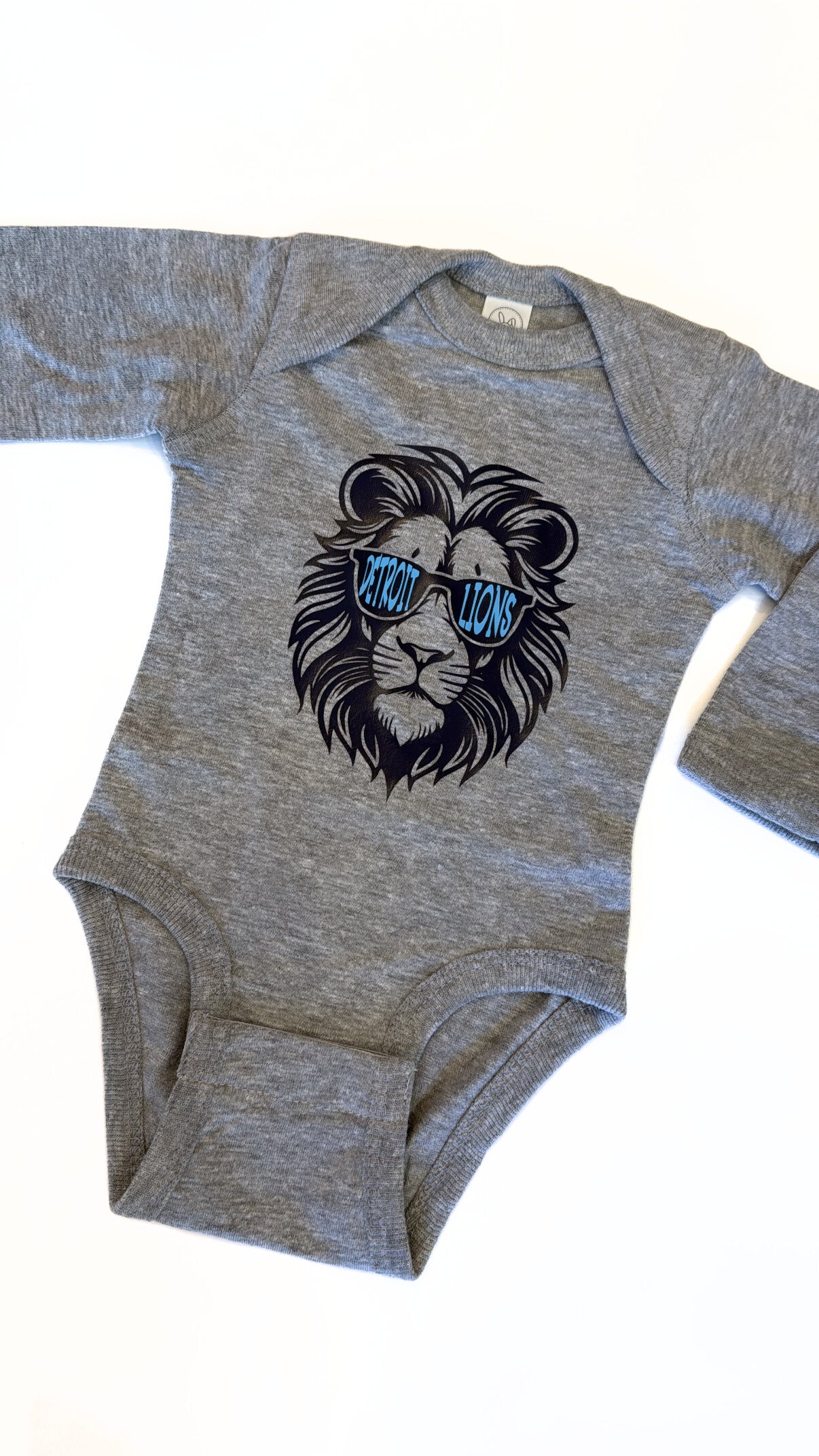 Detroit Lion Onesie Grey