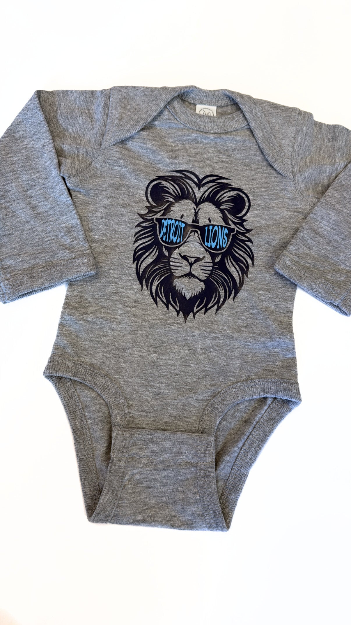 Detroit Lion Onesie Grey