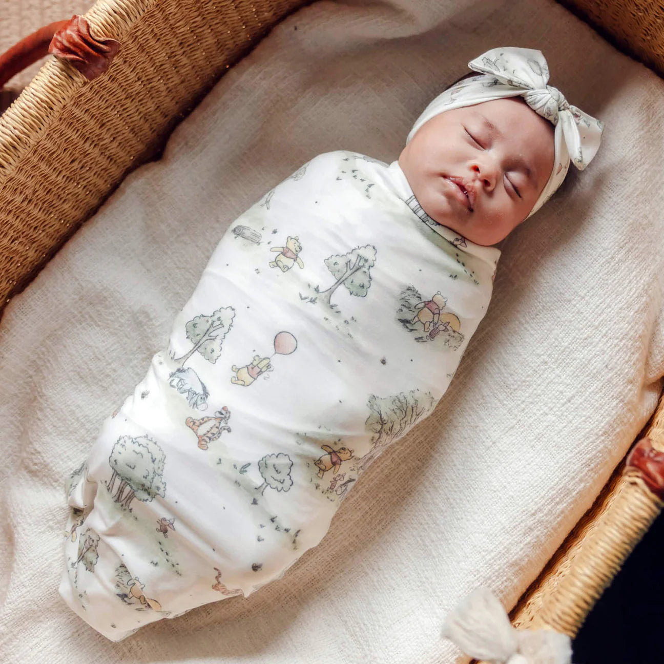 Knit Swaddle Blanket Hundred Acre Wood