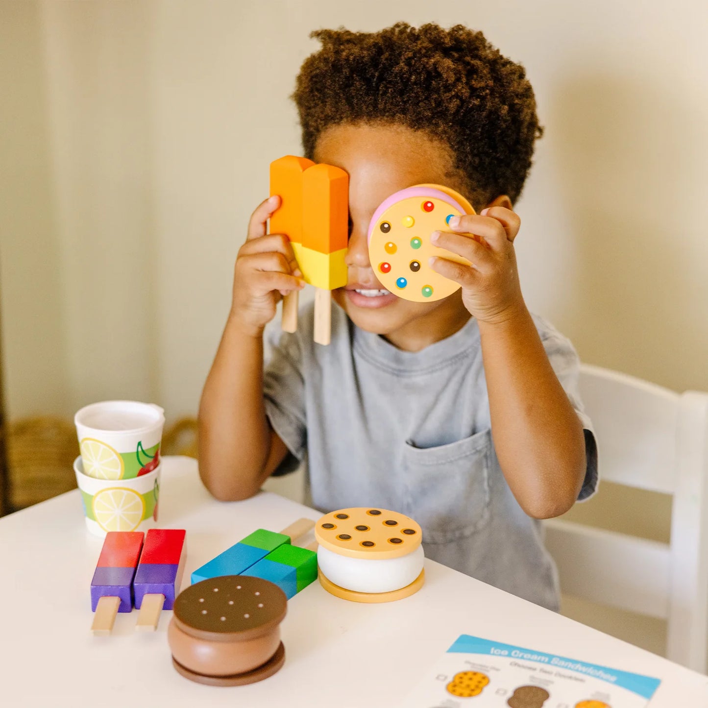 Wooden Frozen Treats Ice Cream Play Set