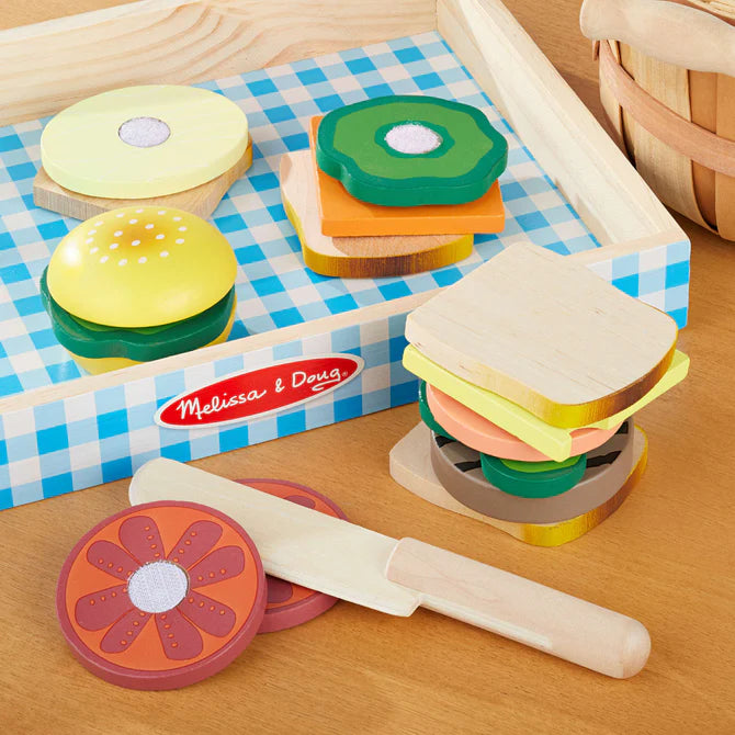 Wooden Sandwich Making Play Set