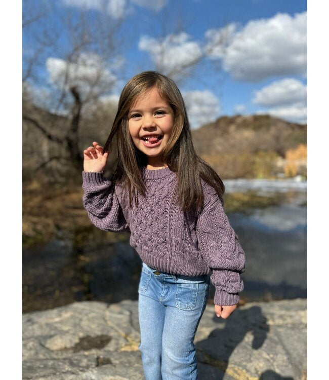Molly Sweater Lavender Knit