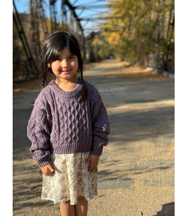 Molly Sweater Lavender Knit