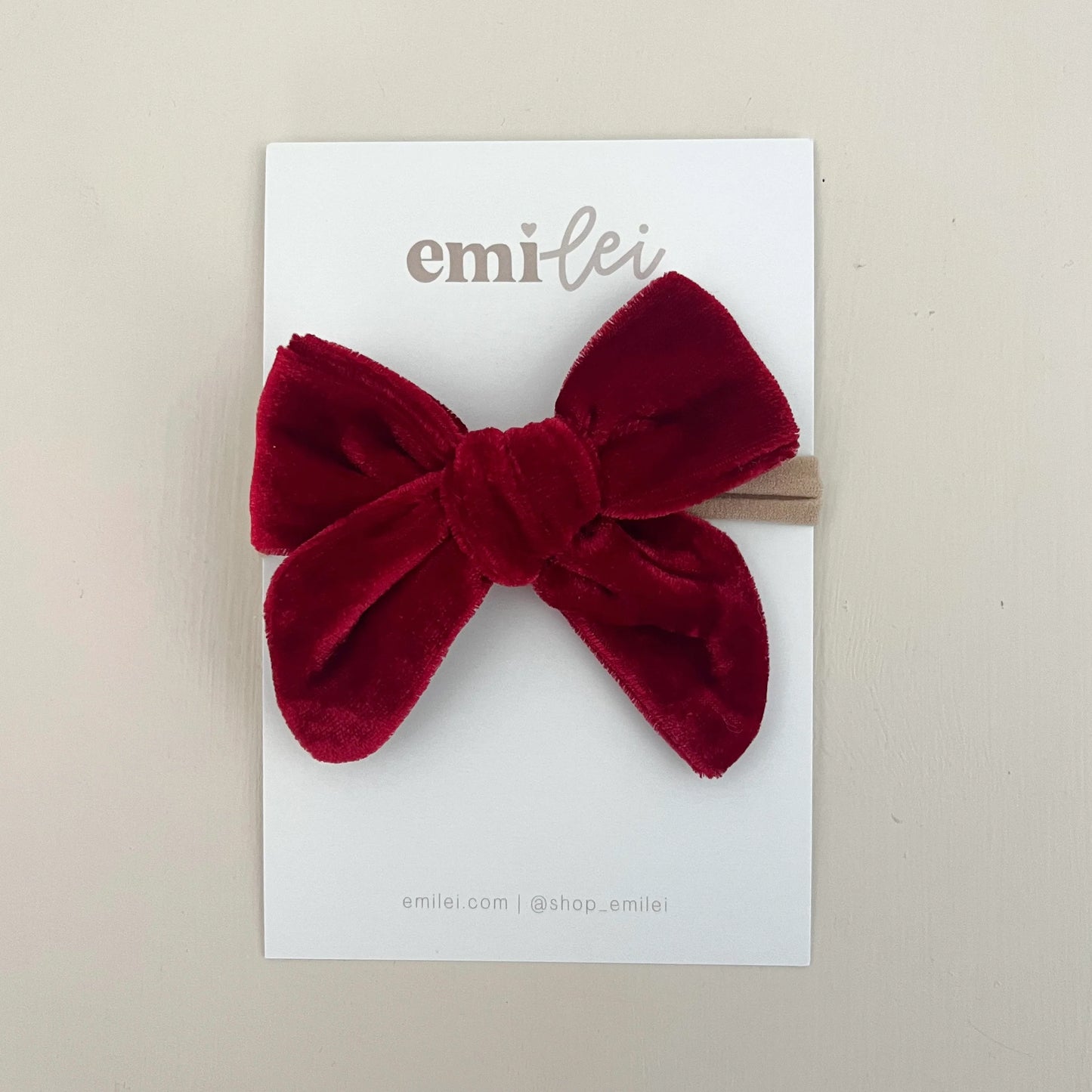 Nylon Stretchy Velvet Bow Headband