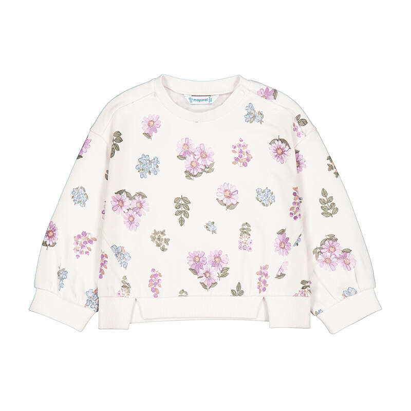 Fleece Floral Pullover