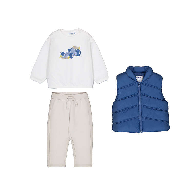 Pullover, Vest & Pant Set Race Car