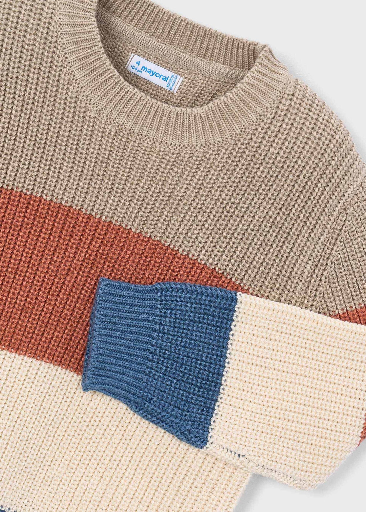 Colorblock Knit Pullover