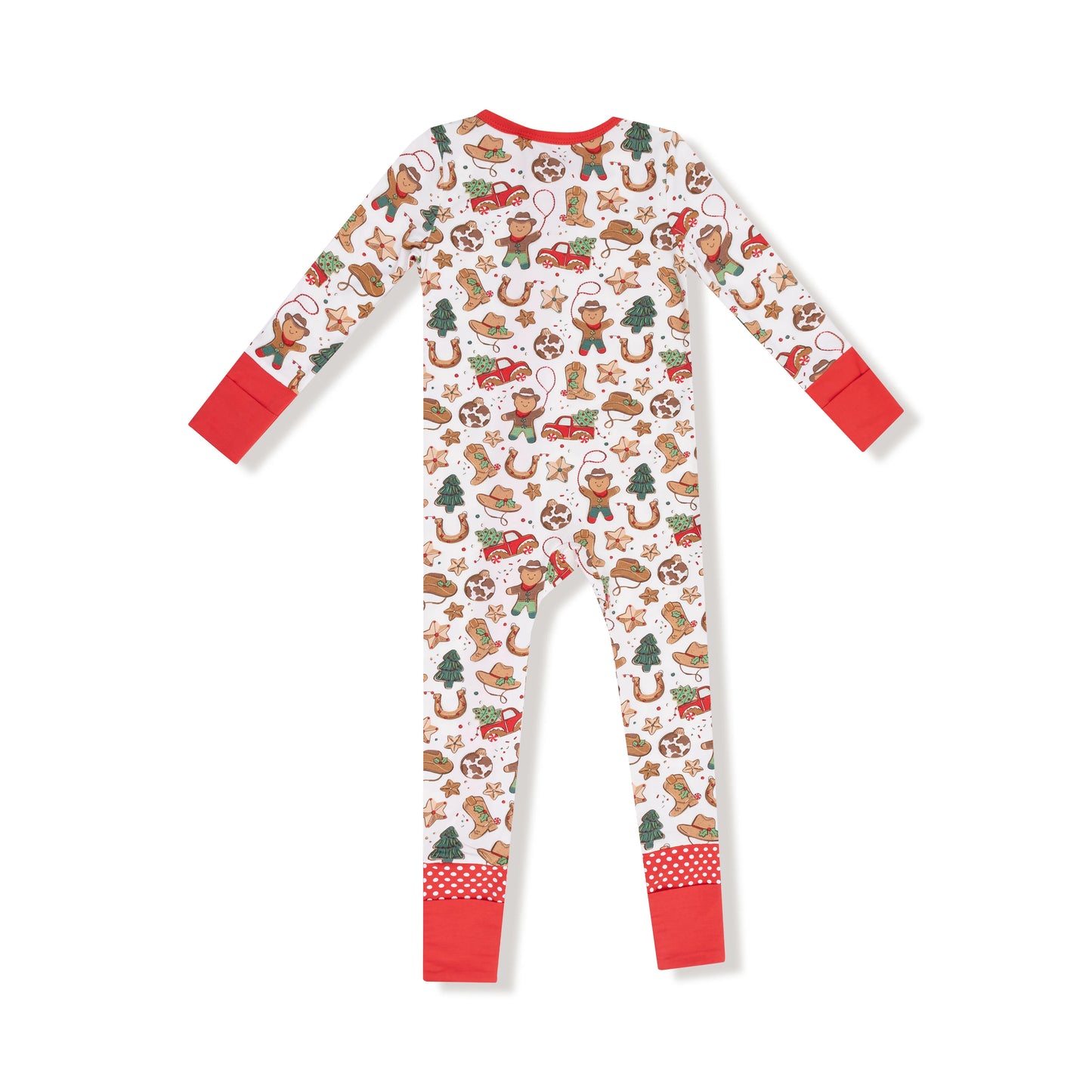 Cowboy Christmas 2 Way Zipper Romper