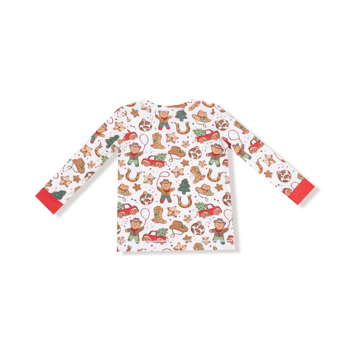 Cowboy Christmas Long Sleeve Loungewear Set