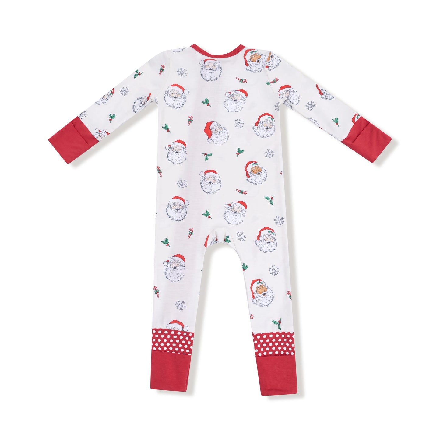 Vintage Santas 2 Way Zipper Romper