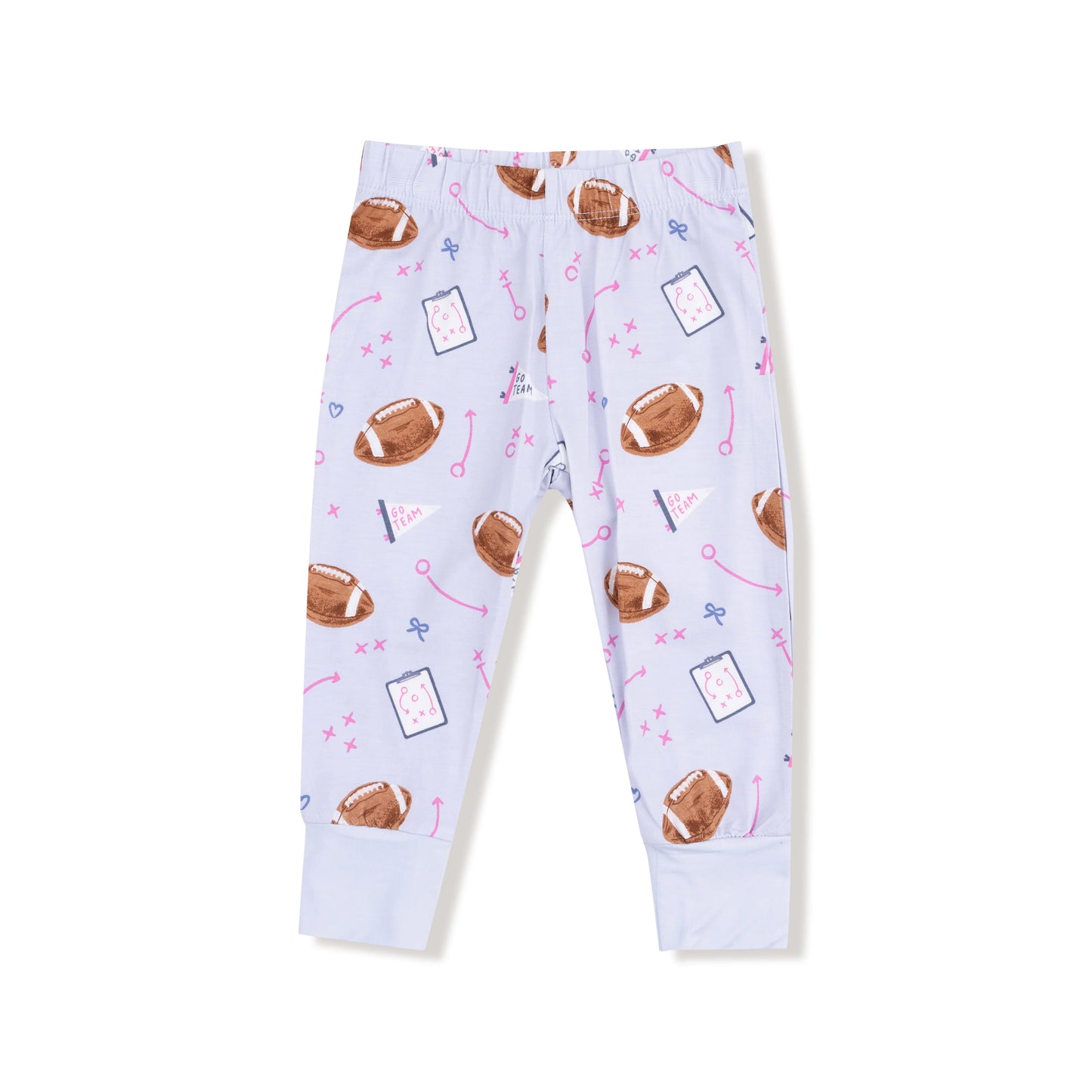 Touchdown Time Long Sleeve Loungewear Set - Lavendar