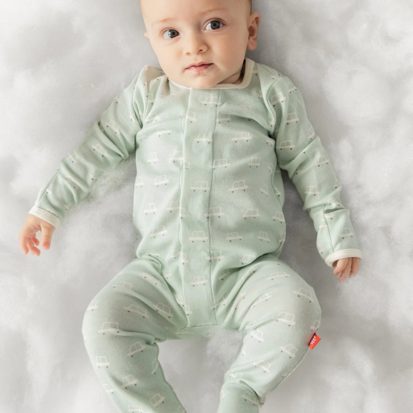 Beep Beep Organic Cotton Magnetic Footie