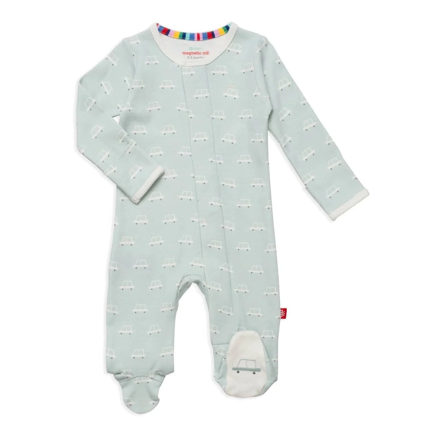 Beep Beep Organic Cotton Magnetic Footie