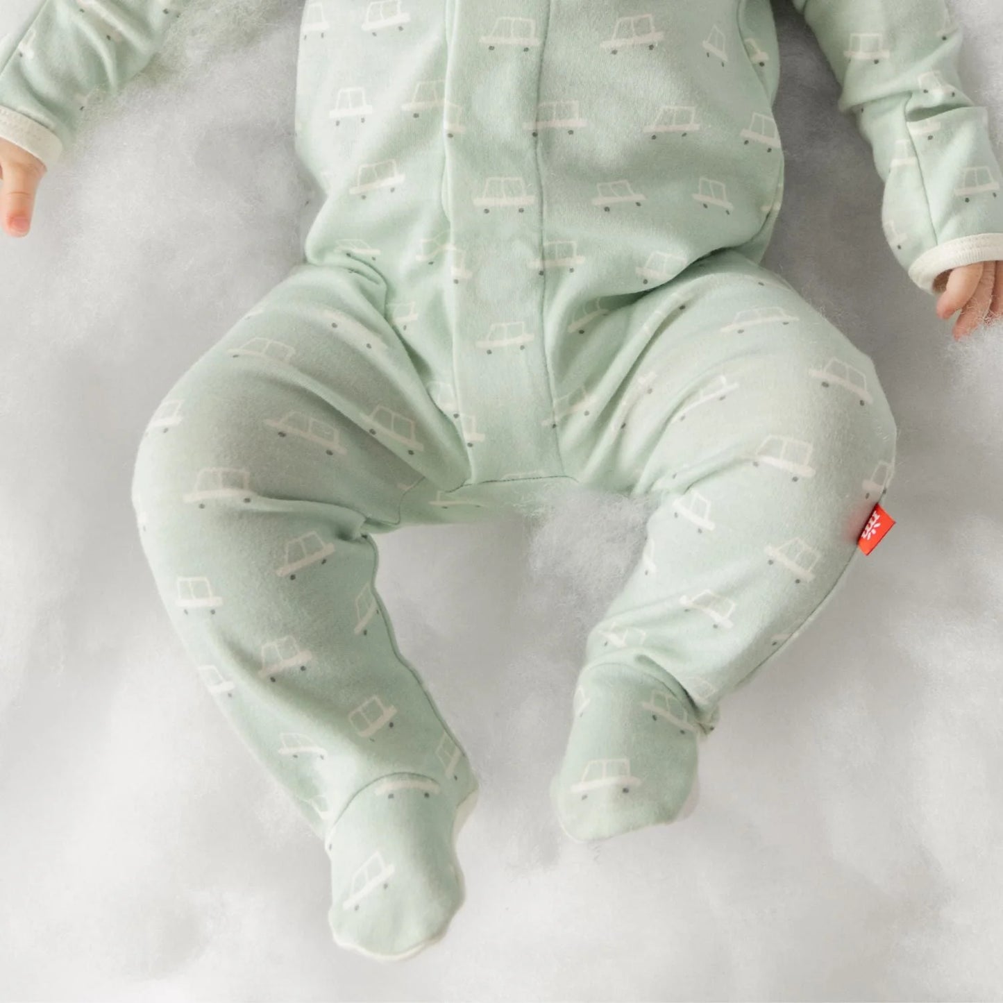 Beep Beep Organic Cotton Magnetic Footie