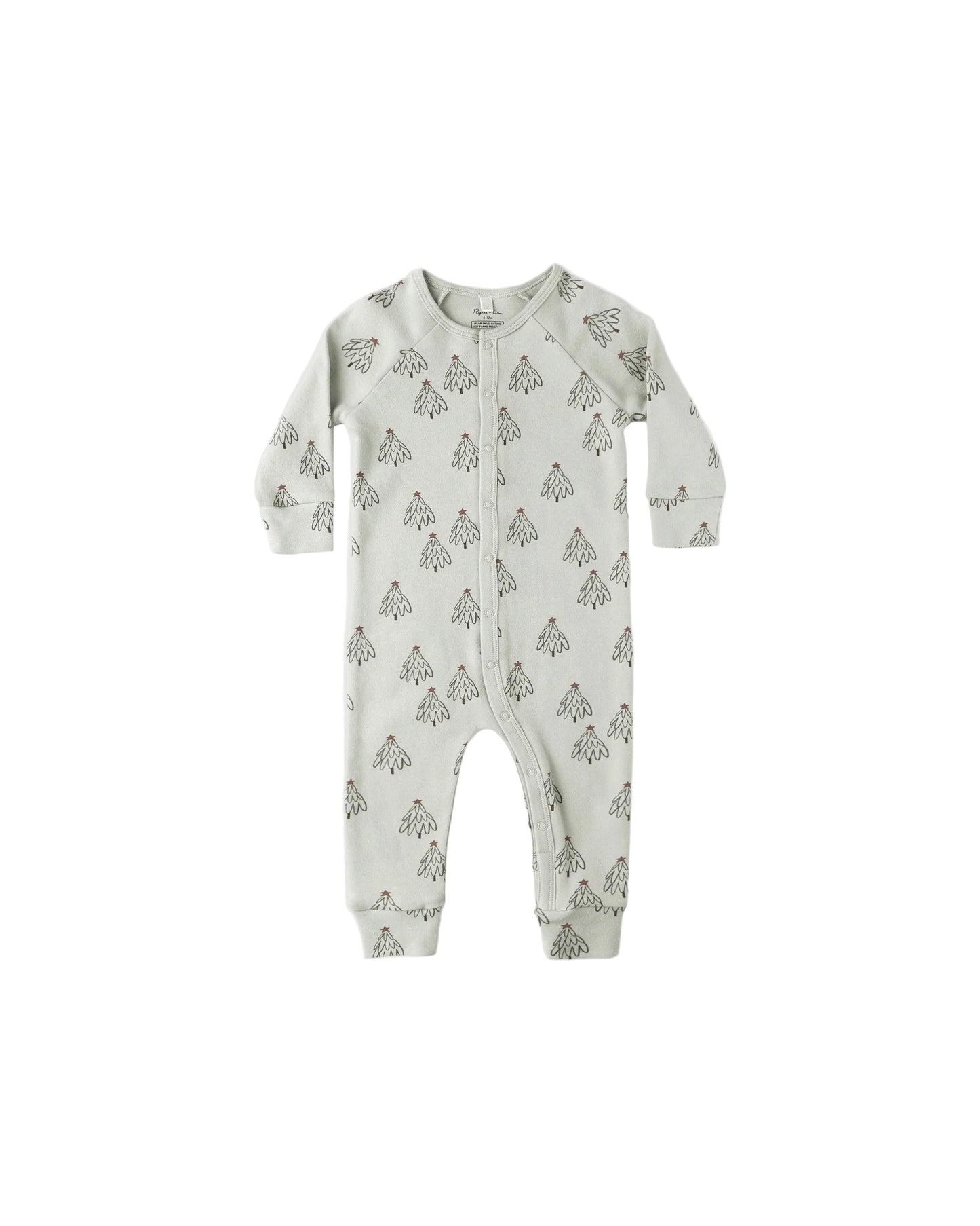 Organic Long John Pajamas || Trees
