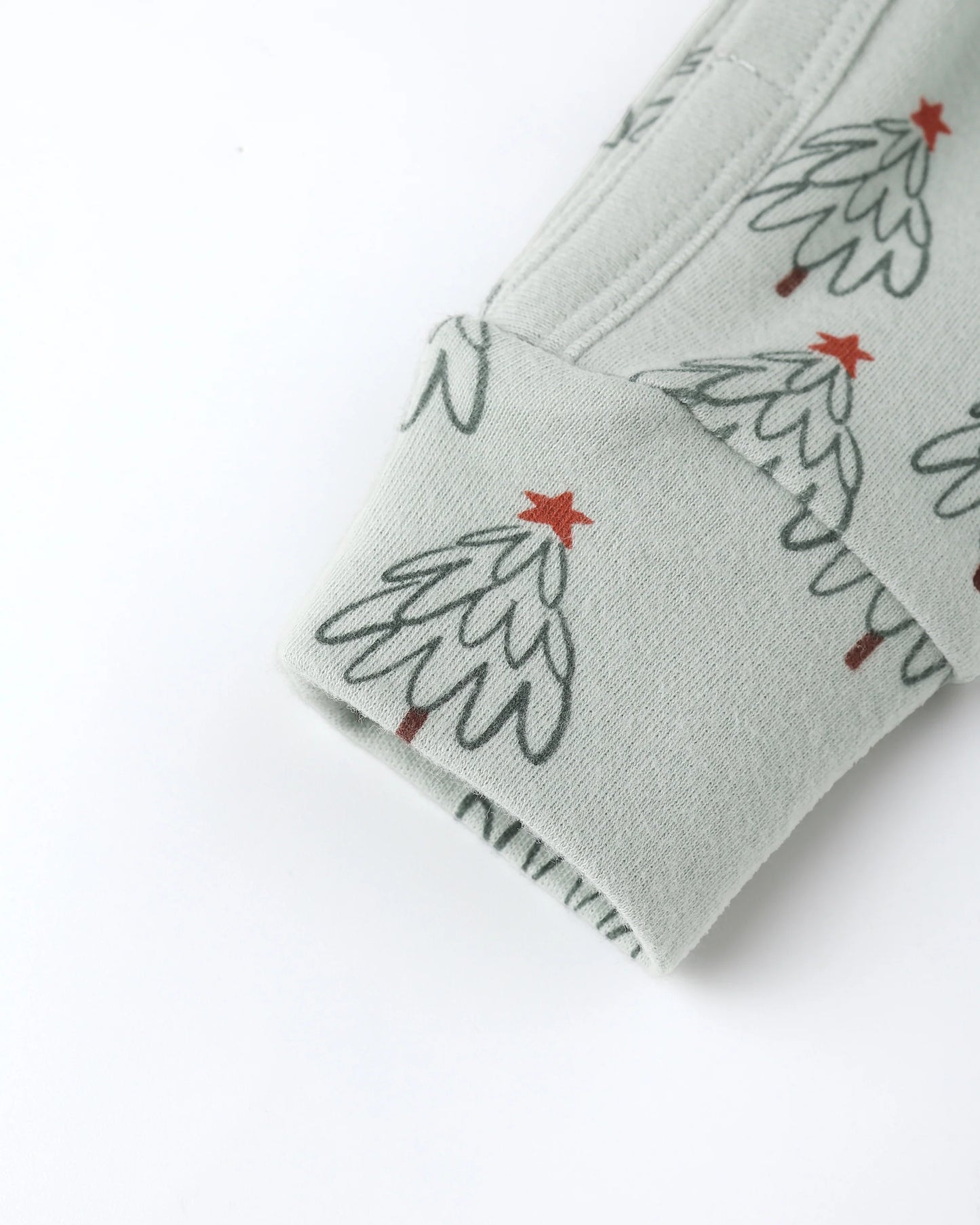 Organic Long John Pajamas || Trees