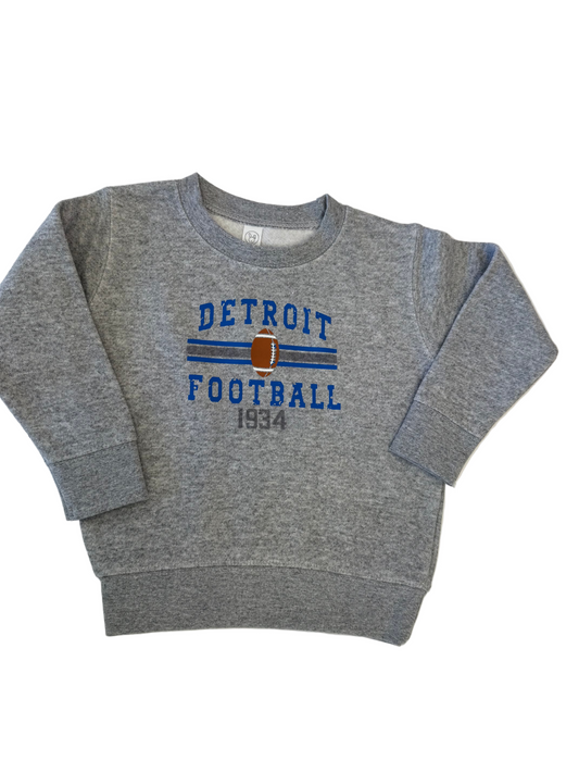 Kids Detroit Football Crewneck