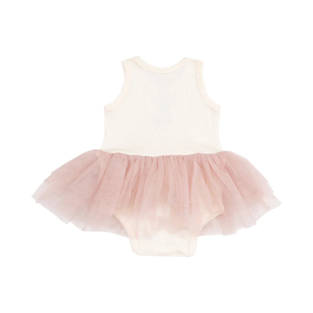 Bows Tutu Rib Tank Tutu Bodysuit