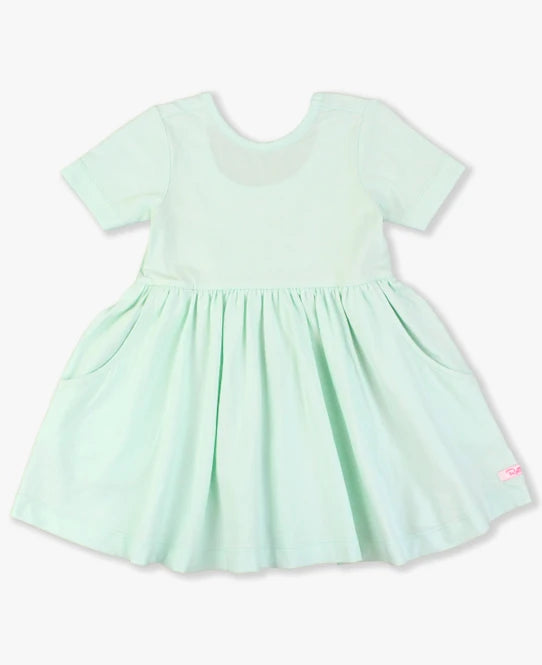 Short Sleeve Knit Twirl Dress