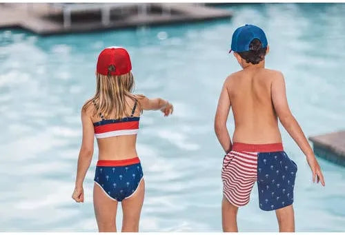 Palm Stripe Volley Trunk