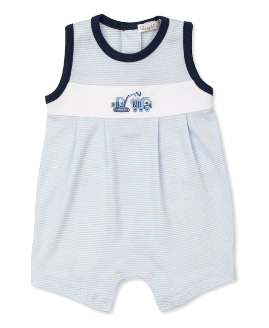 Construction Trucks Stripe Sleeveless Playsuit