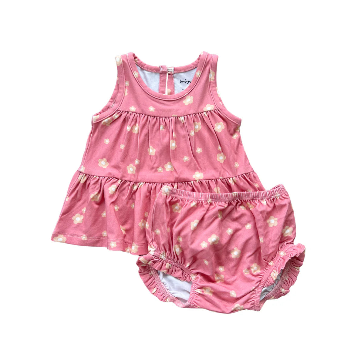 Double Peplum Tank Set Desert Rose