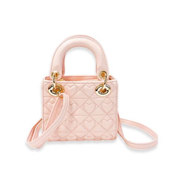 B1381 Heart-Quilted Bag (4 Colors)