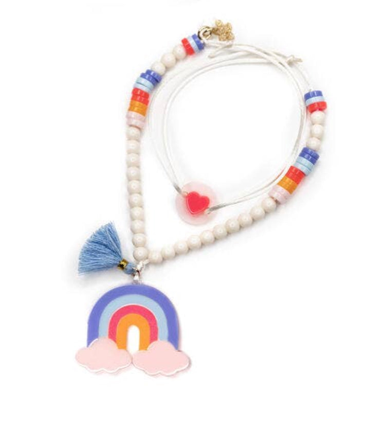 Rainbow & Clouds Necklace