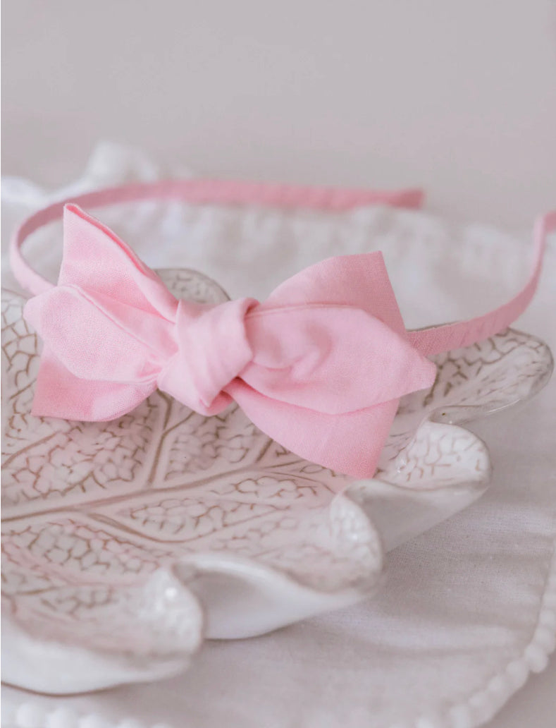 Livy Lou Light Pink Cotton Headband