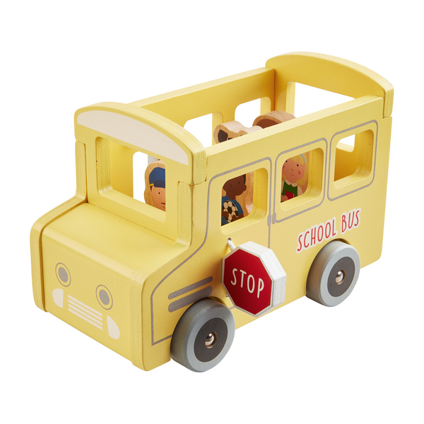 Wood School Bus Set Twinkletoesandclothes