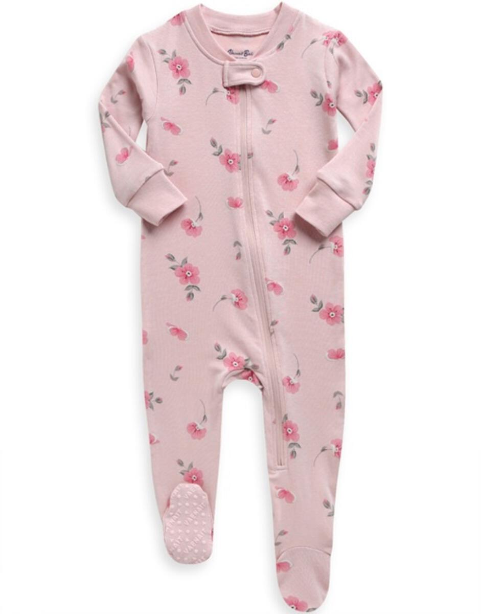 Romantic Rose Baby Footie