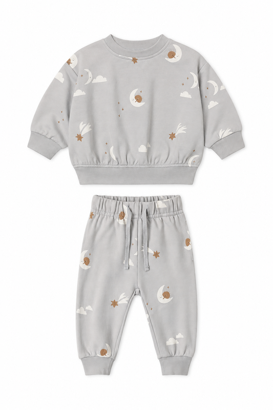 Relaxed Sweatshirt and Sweatpant Set Sky Friends