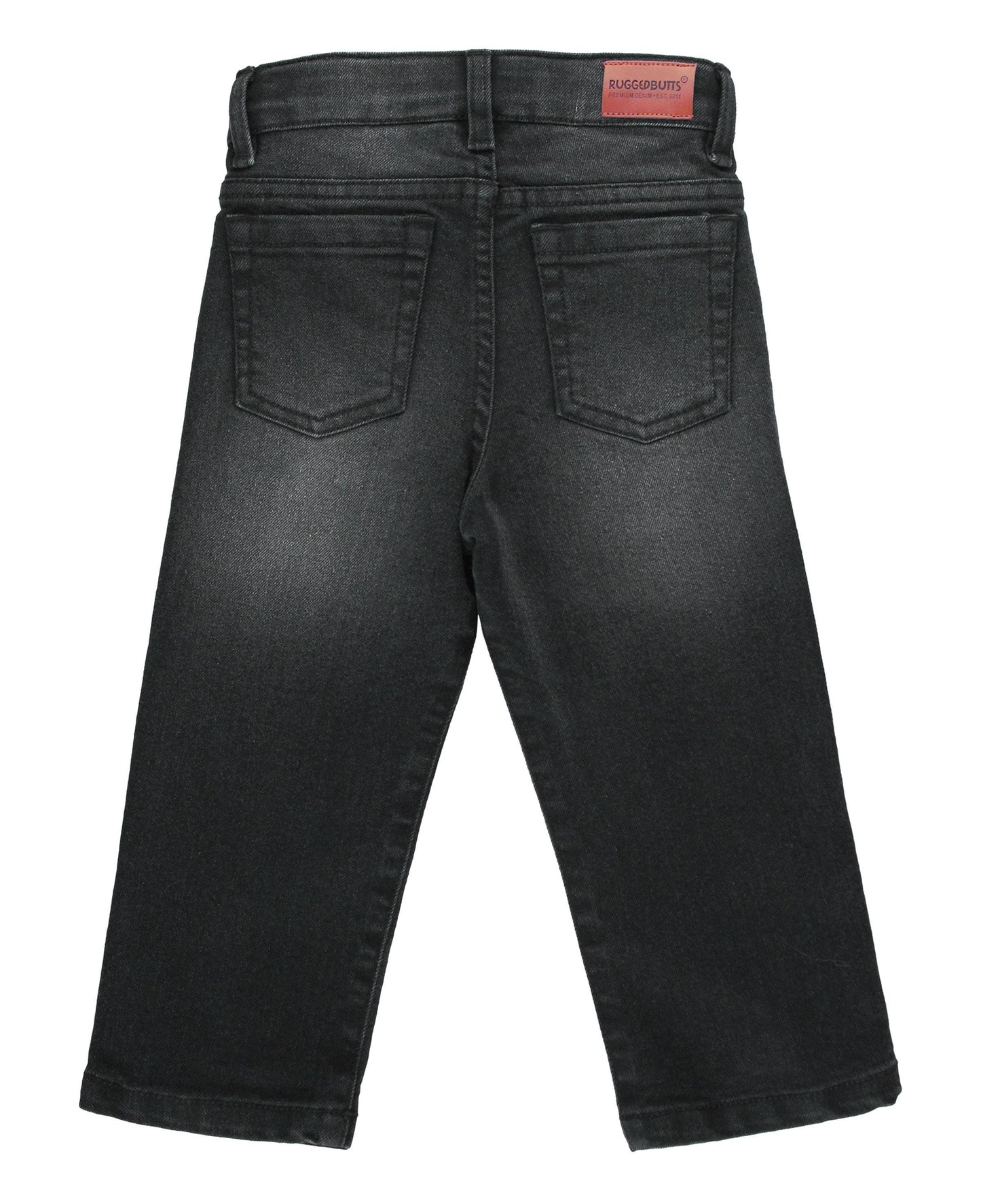 Boys Black Wash Straight Jeans