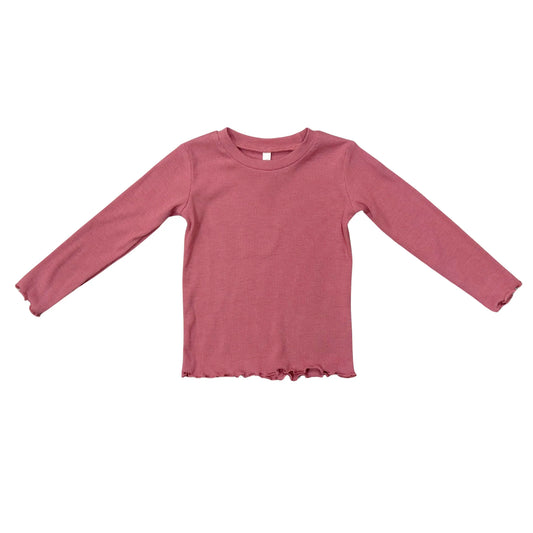 Lettuce Hem Tee Mesa Rose