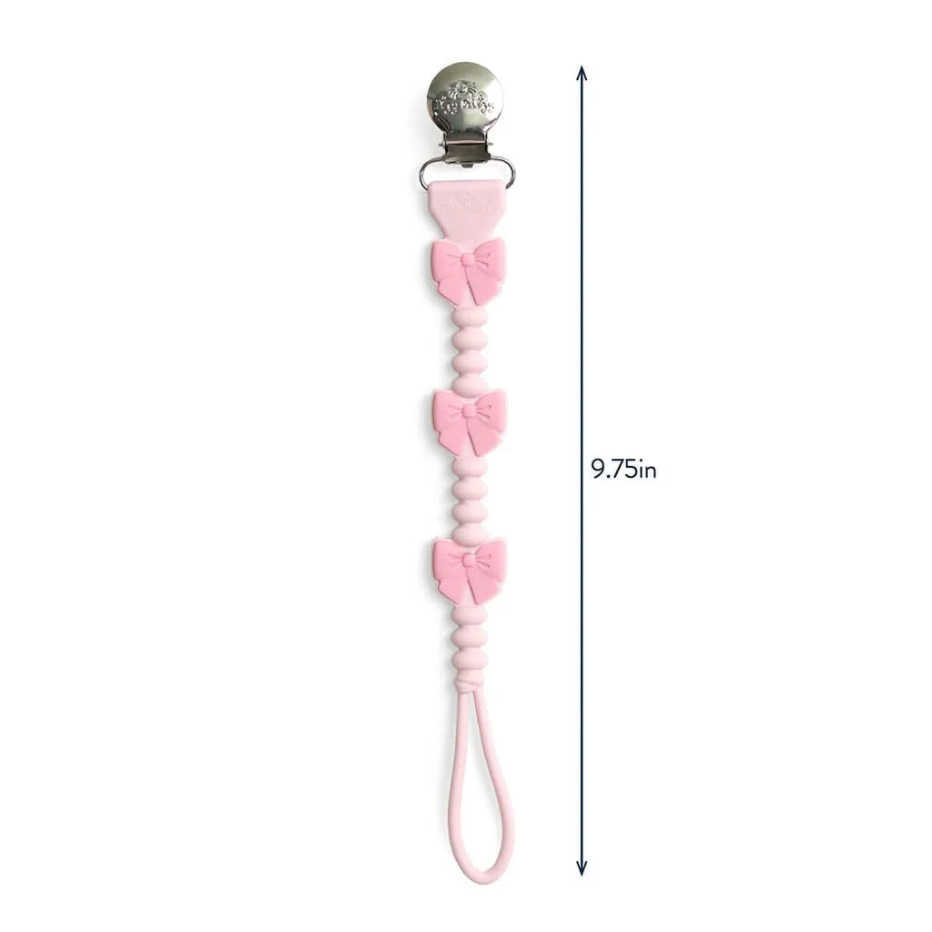 Itzy Paci Strap Plus Pink Bows