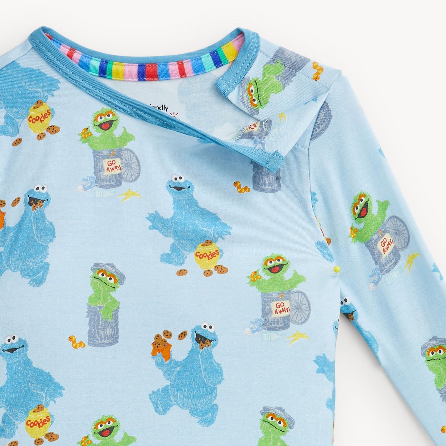 Magnetic Me Cookie Monster Modal Long Sleeve Pajama Set