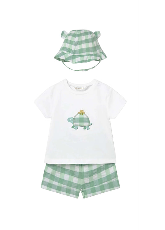 Turtle Short Set With Hat